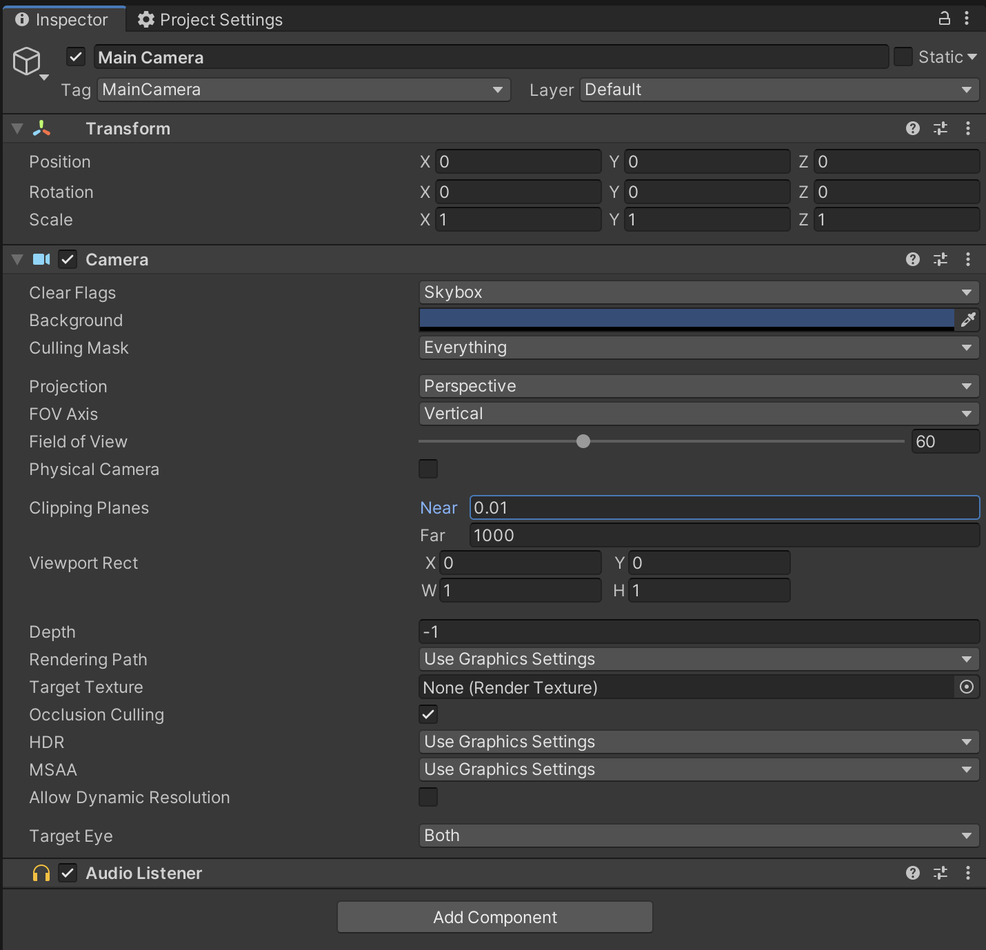 The settings you should use for your camera.