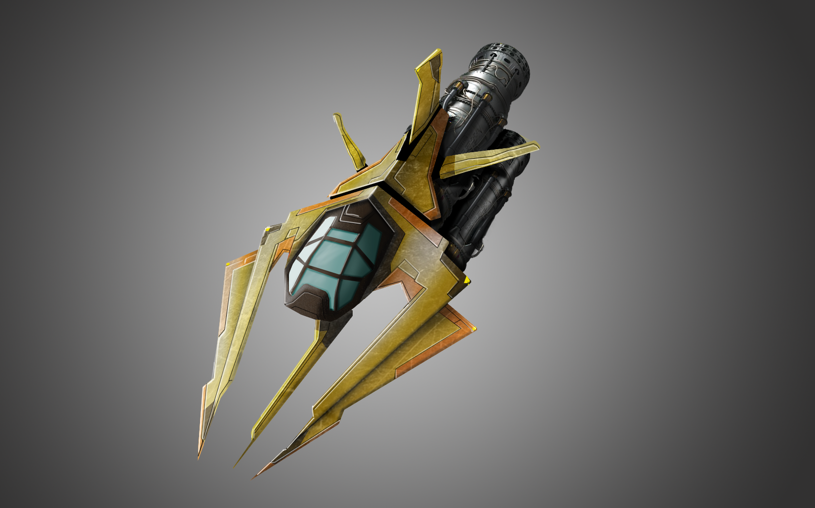 Concept art of an enemy interceptor for our title